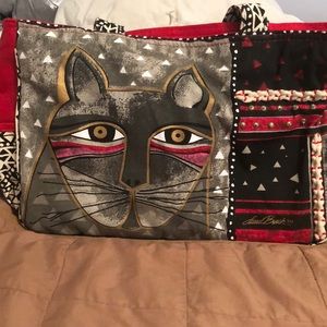 Laurel Burch Whiskered Cat Tote
